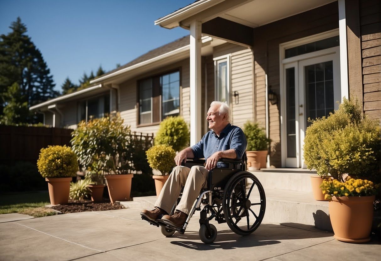 Rampe d'accès extérieure pour seuil de porte d'entrée ou terrasse